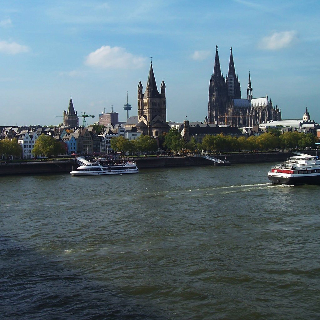Обои река, собор, германия, кельн, river, cathedral, germany, cologne разрешение 2560x1600 Загрузить