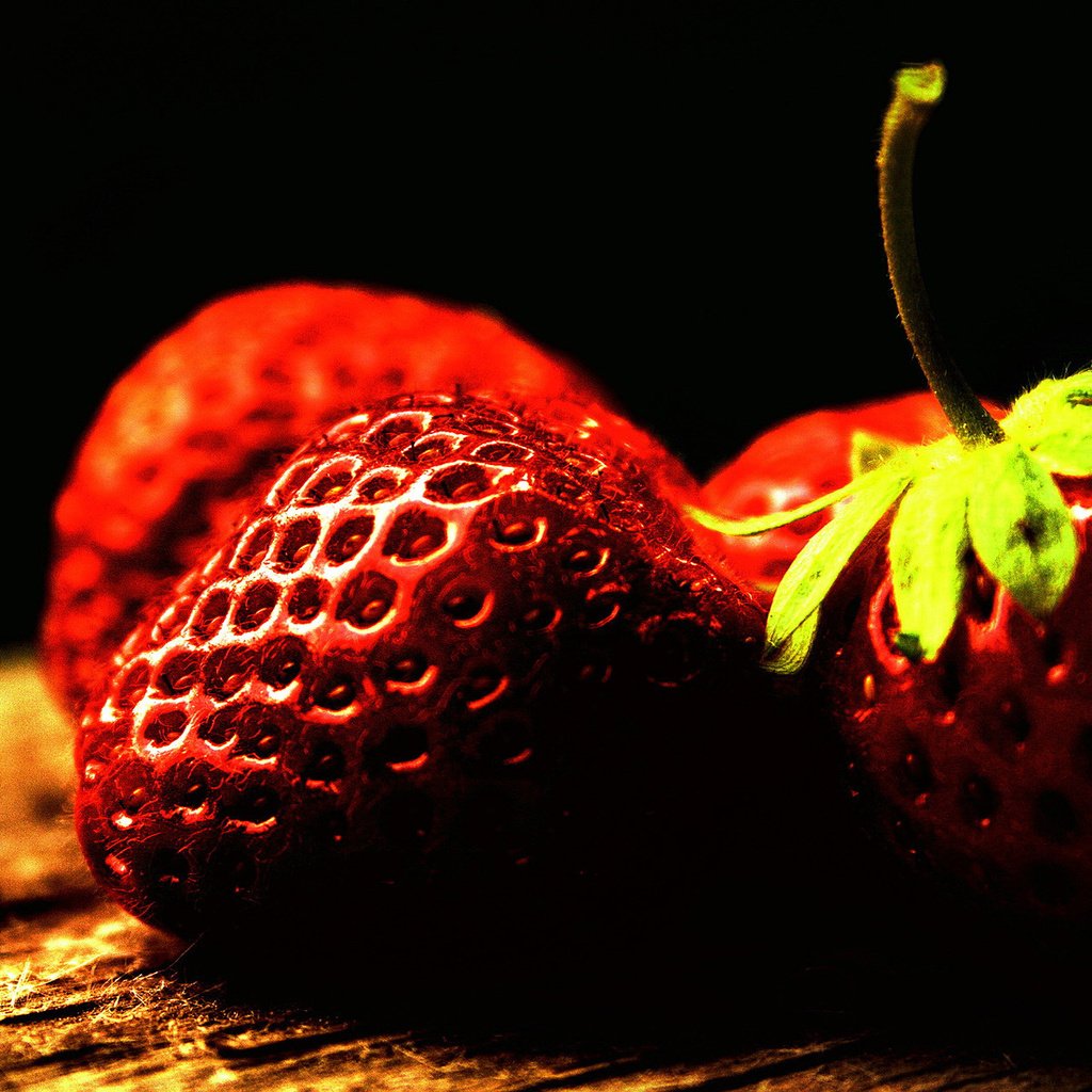 Обои макро, клубника, ягоды, macro, strawberry, berries разрешение 1920x1200 Загрузить