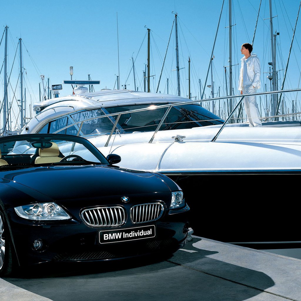 Обои машина, яхты, бмв, z4, machine, yachts, bmw разрешение 1920x1200 Загрузить