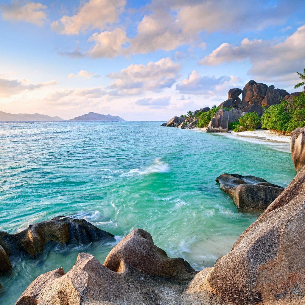 Обои камни, пляж, тропики, сейшелы, stones, beach, tropics, seychelles разрешение 2560x1600 Загрузить