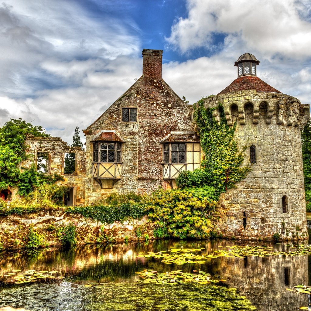 Обои англия, замок скотни, england, scotney castle разрешение 3500x2334 Загрузить