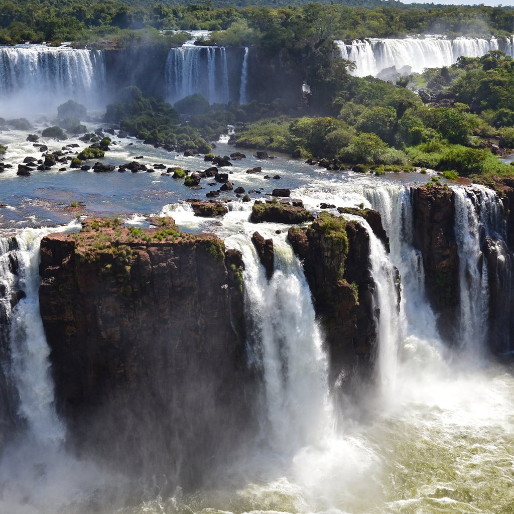 Обои водопад, в о д о п а д ы игуасу, waterfall, n o p a d s iguazu разрешение 1920x1080 Загрузить