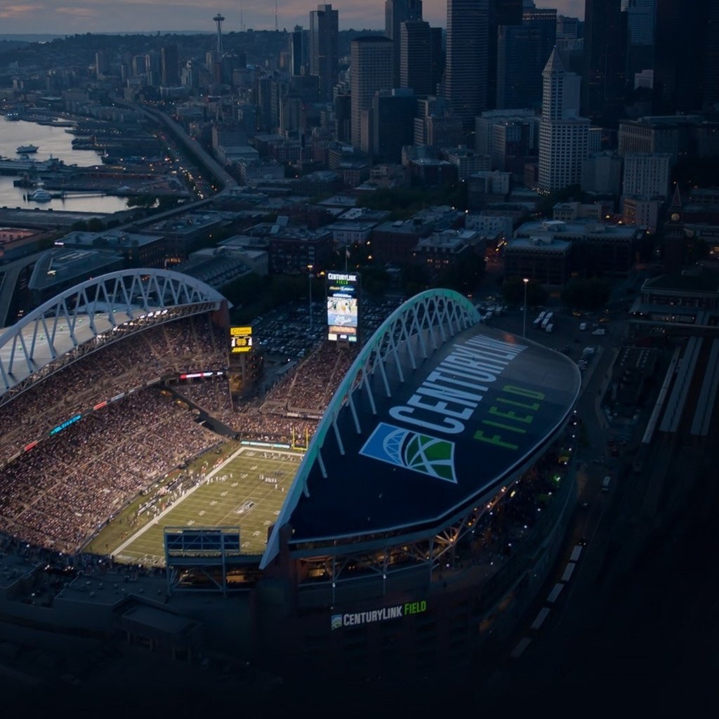 Обои город, стадион, сиэтл, seattle seahawks stadium, the city, stadium, seattle разрешение 1920x1080 Загрузить