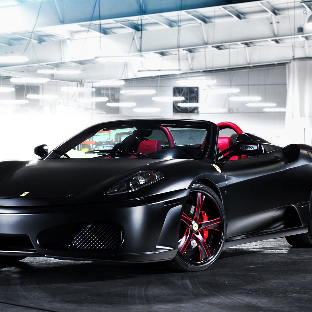 Обои гараж, тюнинг, суперкар, ferrari f430 spider, garage, tuning, supercar разрешение 1920x1080 Загрузить