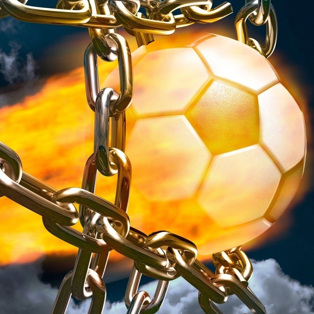 Обои футбол, огонь, спорт, мяч, цепи, гол, football, fire, sport, the ball, chain, goal разрешение 1920x1080 Загрузить