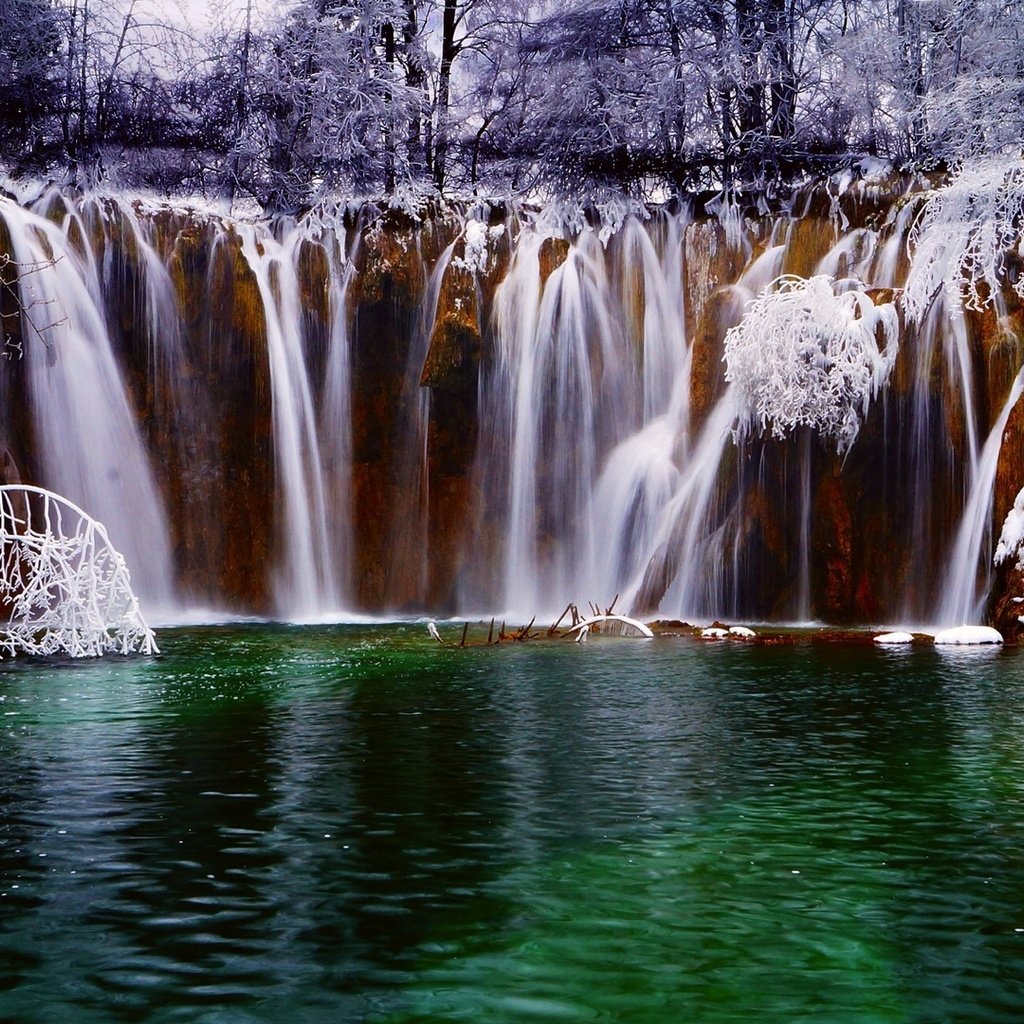 Обои водопад, plitvicer lakes, хорватии, waterfall, croatia разрешение 1920x1080 Загрузить