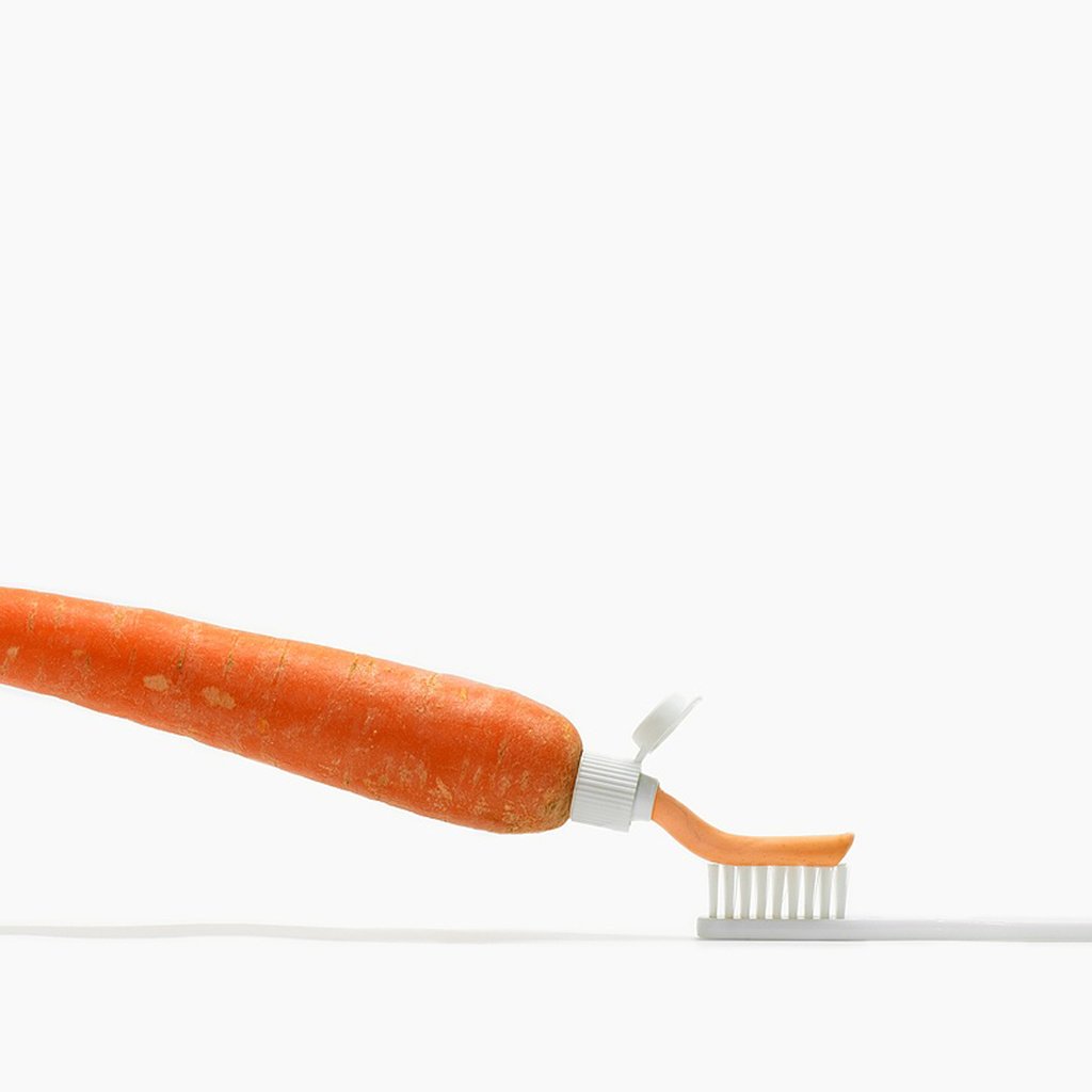 Обои морковь, зубная паста, щётка, carrots, toothpaste, brush разрешение 1920x1080 Загрузить