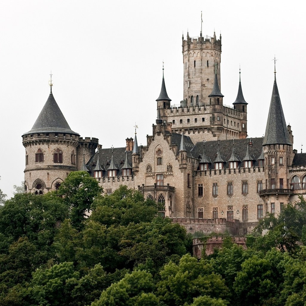 Обои башни, германия, marienburg castle, hannover, ганновер, неоготический, мариенбург, tower, germany, hanover, neo-gothic, marienburg разрешение 2560x1600 Загрузить