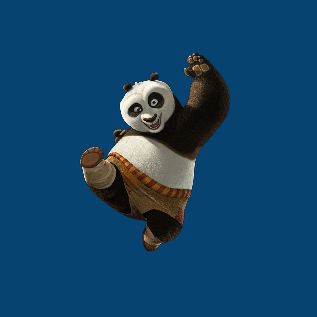 Обои панда, синий фон, «кунг-фу панда», panda, blue background, "kung fu panda" разрешение 1920x1200 Загрузить