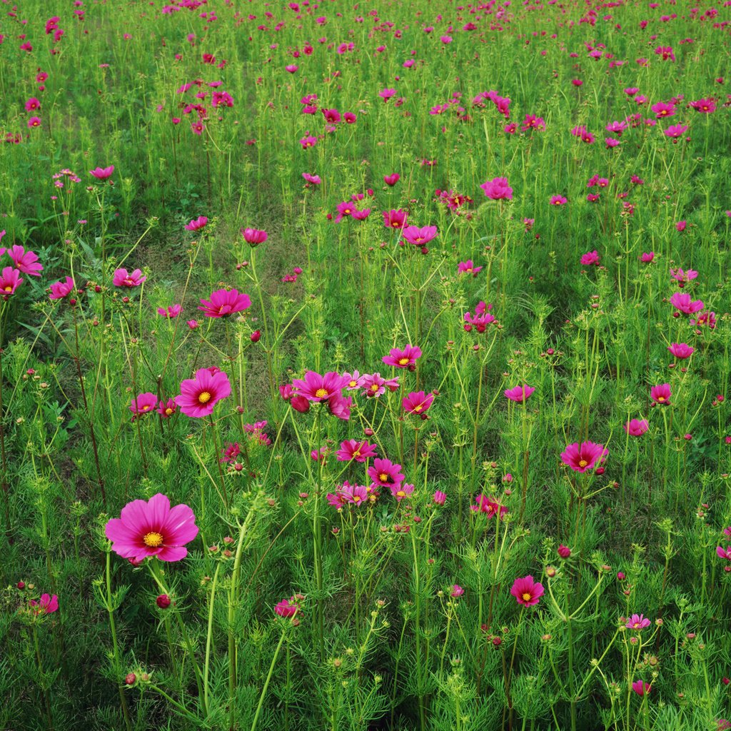 Обои цветы, трава, поле, лепестки, луг, космея, flowers, grass, field, petals, meadow, kosmeya разрешение 2950x2094 Загрузить