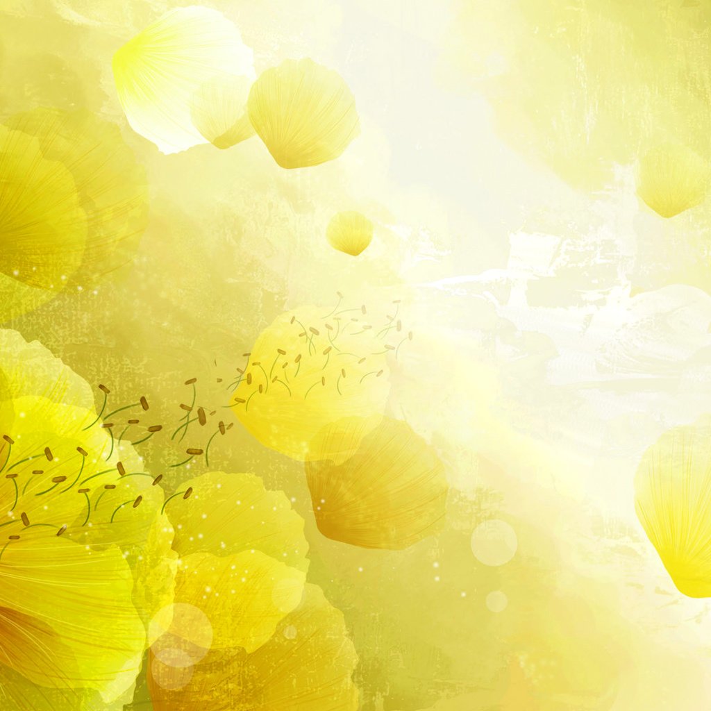 Обои желтые, арт.цветы, yellow, art.flowers разрешение 1920x1200 Загрузить