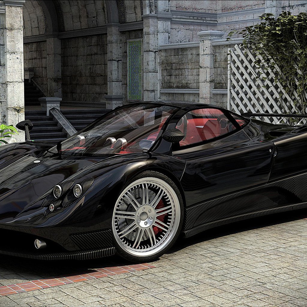 Обои машина, авто, дом, двор, zonda f, machine, auto, house, yard разрешение 1920x1200 Загрузить