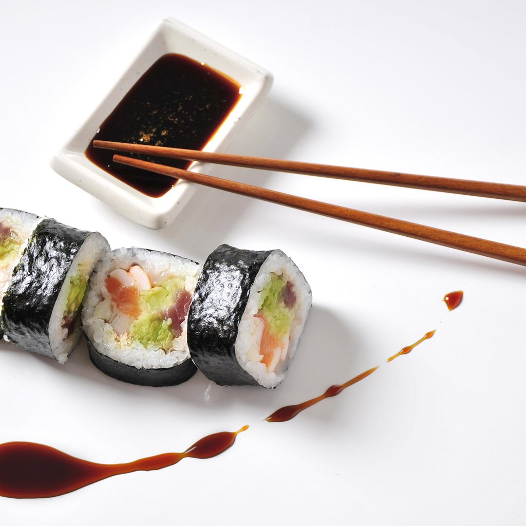 Обои суши, роллы, морепродукты, sushi, rolls, seafood разрешение 2880x1800 Загрузить