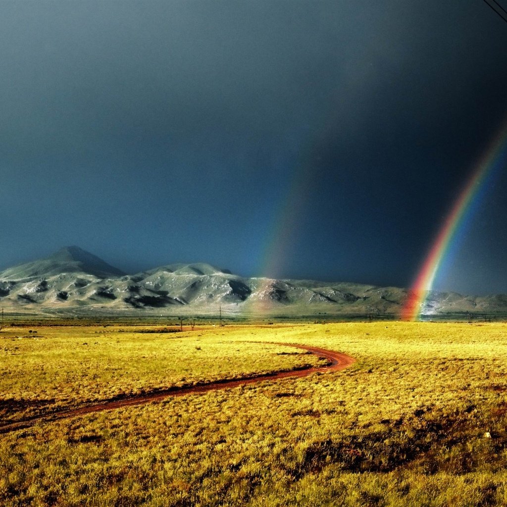 Обои пейзаж, радуга, шторм, армения, landscape, rainbow, storm, armenia разрешение 1920x1200 Загрузить