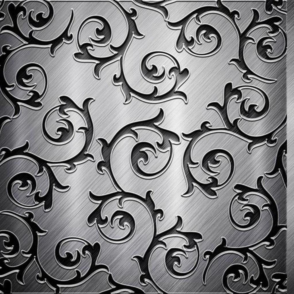 Обои металл, узор, черный, серый, сталь, винтажная текстура, metal, pattern, black, grey, steel, vintage texture разрешение 2000x1204 Загрузить