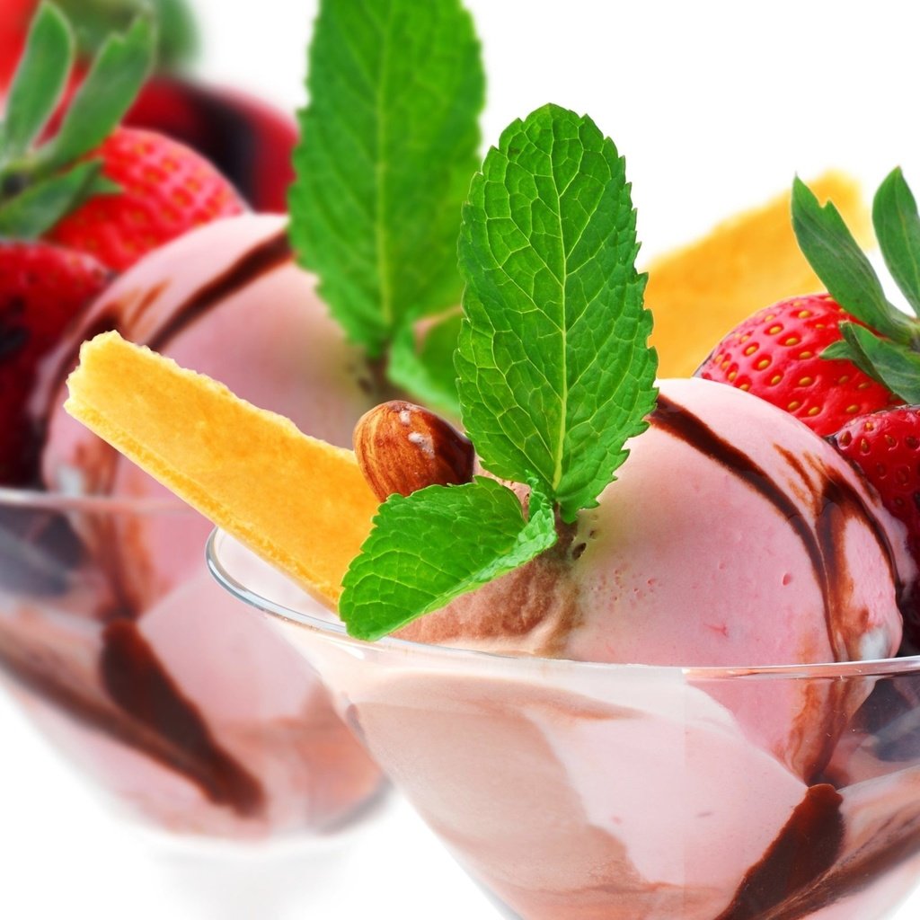 Обои мята, мороженое, клубника, шоколад, сладкое, десерт, mint, ice cream, strawberry, chocolate, sweet, dessert разрешение 2560x1592 Загрузить