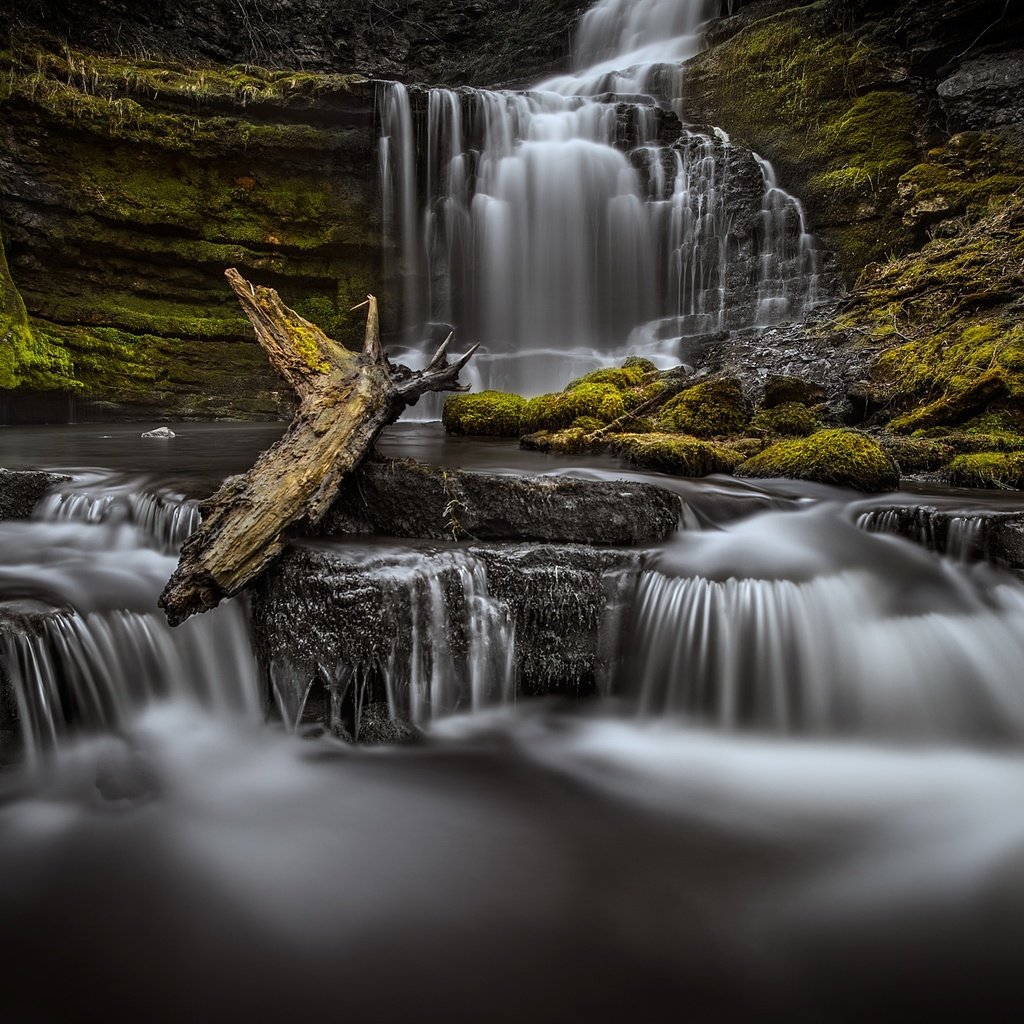 Обои вода, скалы, природа, водопад, поток, water, rocks, nature, waterfall, stream разрешение 2048x1363 Загрузить