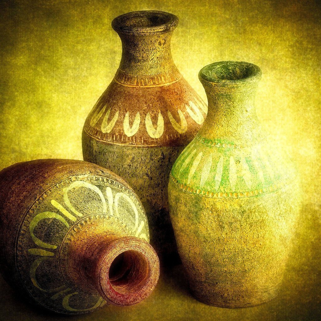 Обои древность, натюрморт, антиквариат, кувшины, глиняные, antiquity, still life, antiques, pitchers, clay разрешение 2400x1660 Загрузить