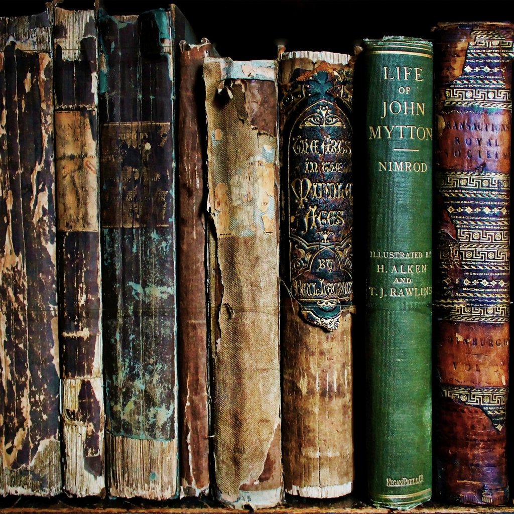 Обои книги, книга, полка, старые, потрепанные, books, book, shelf, old, worn разрешение 2048x1404 Загрузить