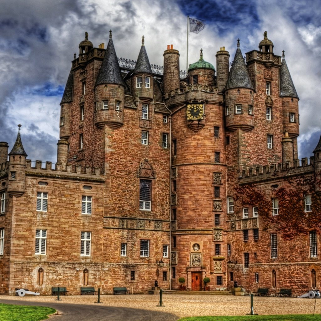 Обои европа, шотландия, замок глэмис, europe, scotland, glamis castle разрешение 2560x1600 Загрузить