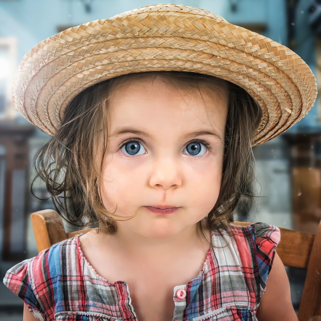 Обои портрет, взгляд, дети, девочка, шляпа, portrait, look, children, girl, hat разрешение 2000x1335 Загрузить