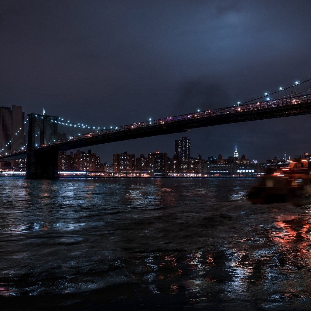 Обои ночь, огни, отражение, мост, город, фотограф, julia sariy, night, lights, reflection, bridge, the city, photographer разрешение 2048x1367 Загрузить