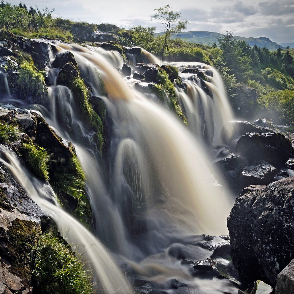 Обои камни, водопад, шотландия, каскад, финтри, водопад финтри, fintry falls, stones, waterfall, scotland, cascade, fintry разрешение 2048x1530 Загрузить