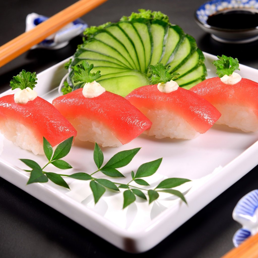 Обои суши, роллы, морепродукты, сервировка, seafoods, sushi, rolls, seafood, serving разрешение 2880x1922 Загрузить