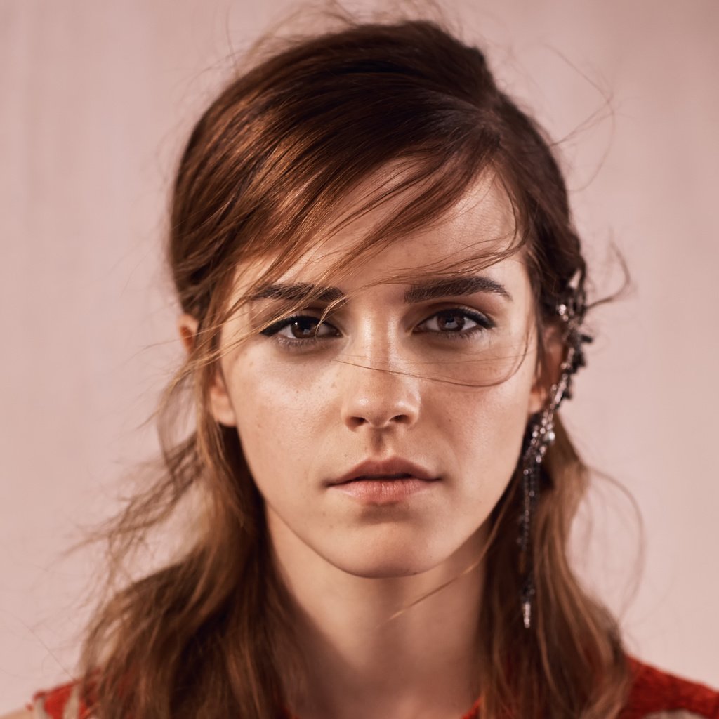 Обои девушка, лицо, эмма уотсон, vogue, 2015 год, фотосессия для, girl, face, emma watson, 2015, photo shoot for разрешение 3271x3271 Загрузить