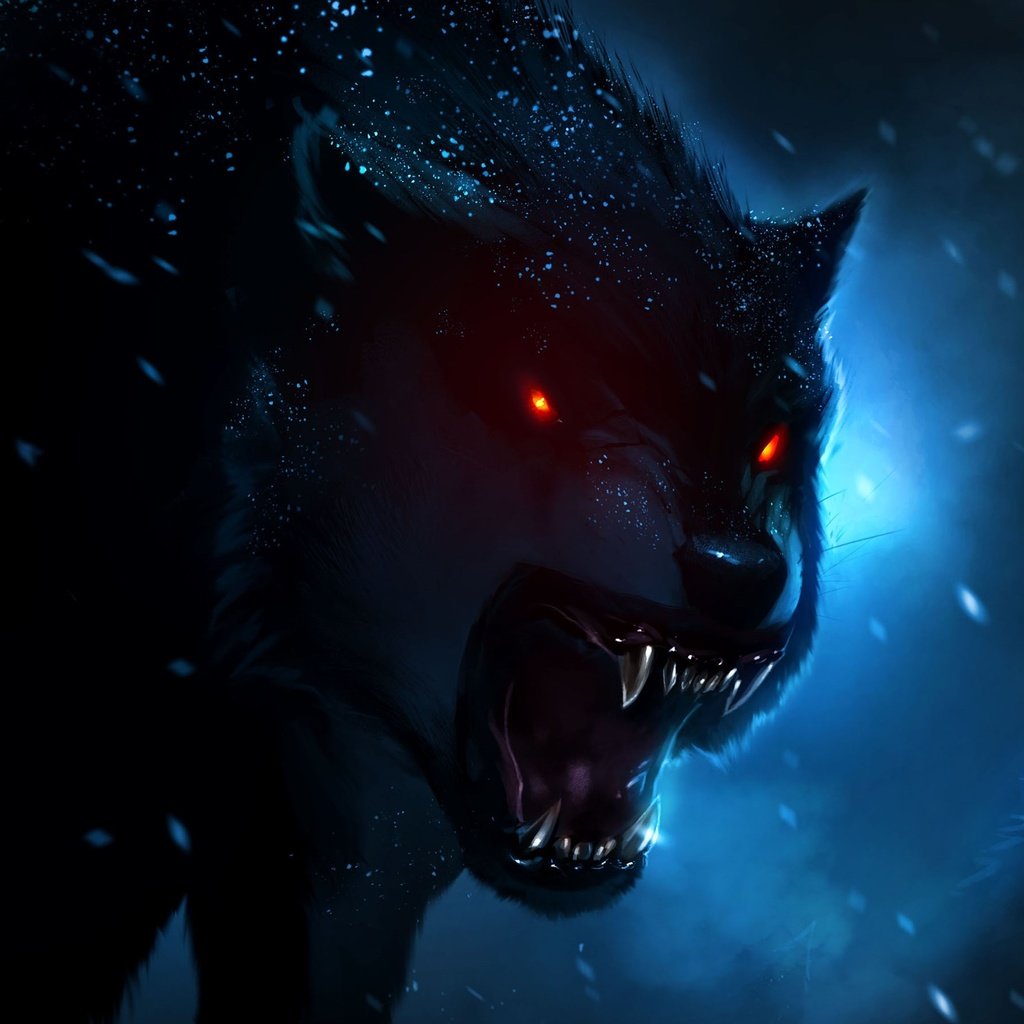 Обои арт, фэнтези, оскал, волк, оборотень, art, fantasy, grin, wolf, werewolf разрешение 2880x1800 Загрузить
