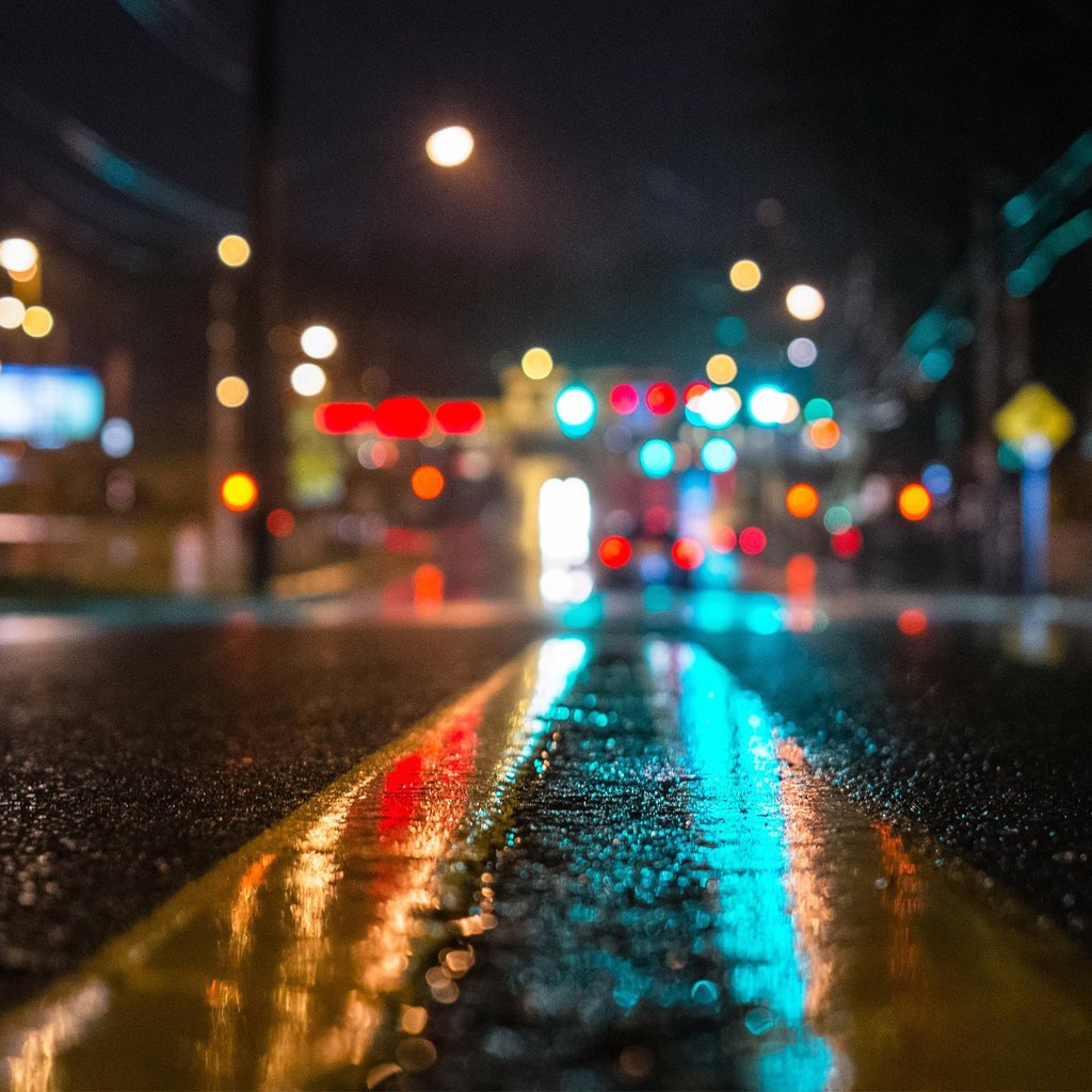 Обои дорога, огни, город, дождь, road, lights, the city, rain разрешение 2560x1600 Загрузить