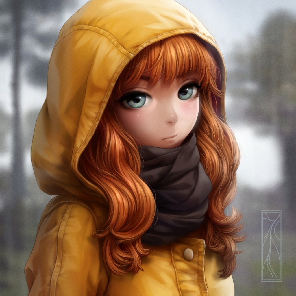 Обои арт, девушка, аниме, капюшон, шарф, kotikomori, art, girl, anime, hood, scarf разрешение 1920x1920 Загрузить