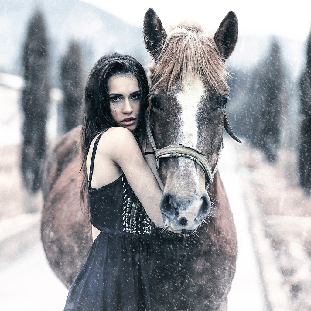 Обои лошадь, девушка, алессандро ди чикко, horse, girl, alessandro di cicco разрешение 2048x1365 Загрузить