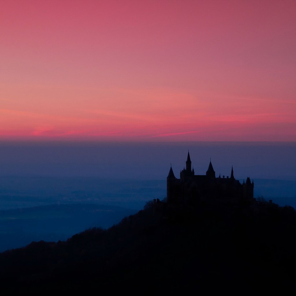 Обои ночь, пейзаж, германия, бург гогенцоллерн, night, landscape, germany, burg hohenzollern разрешение 2047x1267 Загрузить