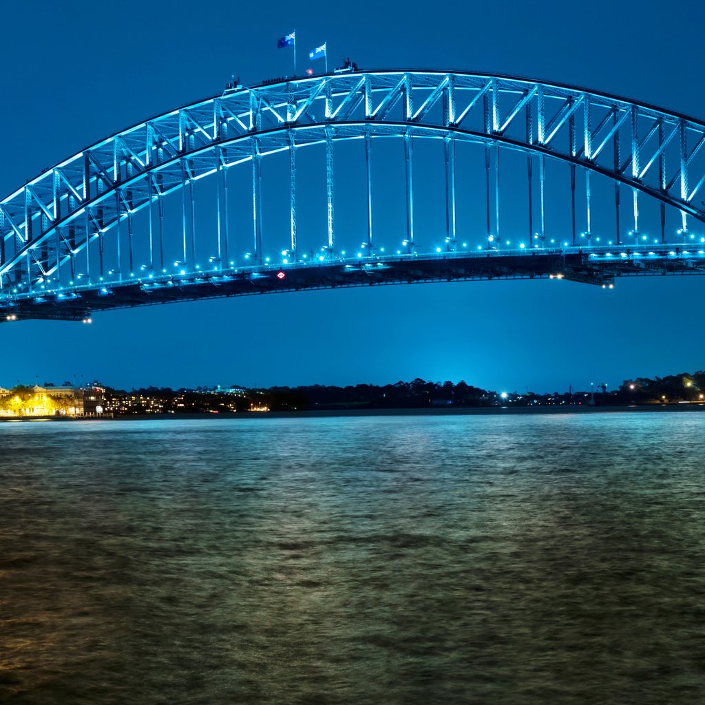 Обои ночь, фонари, огни, река, мост, набережная, сидней, австралия, night, lights, river, bridge, promenade, sydney, australia разрешение 3500x2000 Загрузить