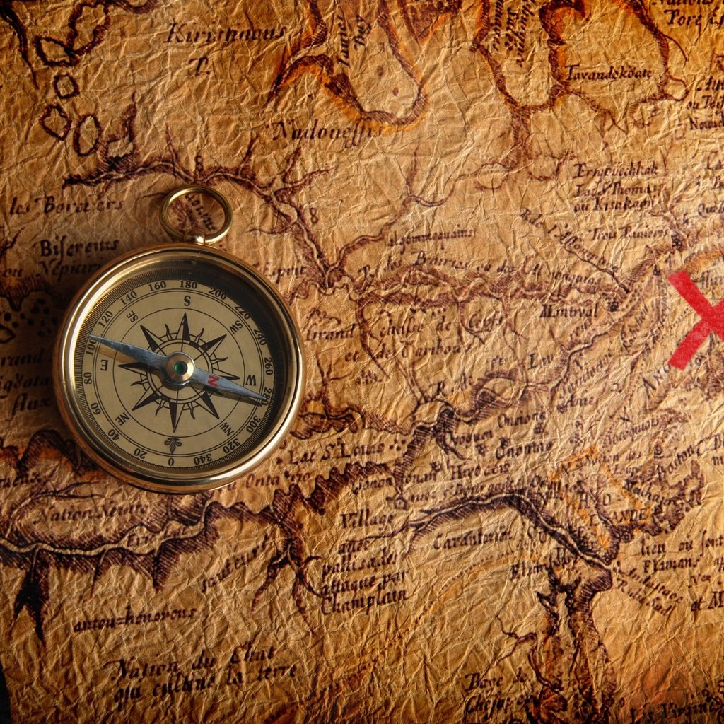 Обои карта, компас, клад, сокровище, старая, место, map, compass, treasure, old, place разрешение 3872x2592 Загрузить