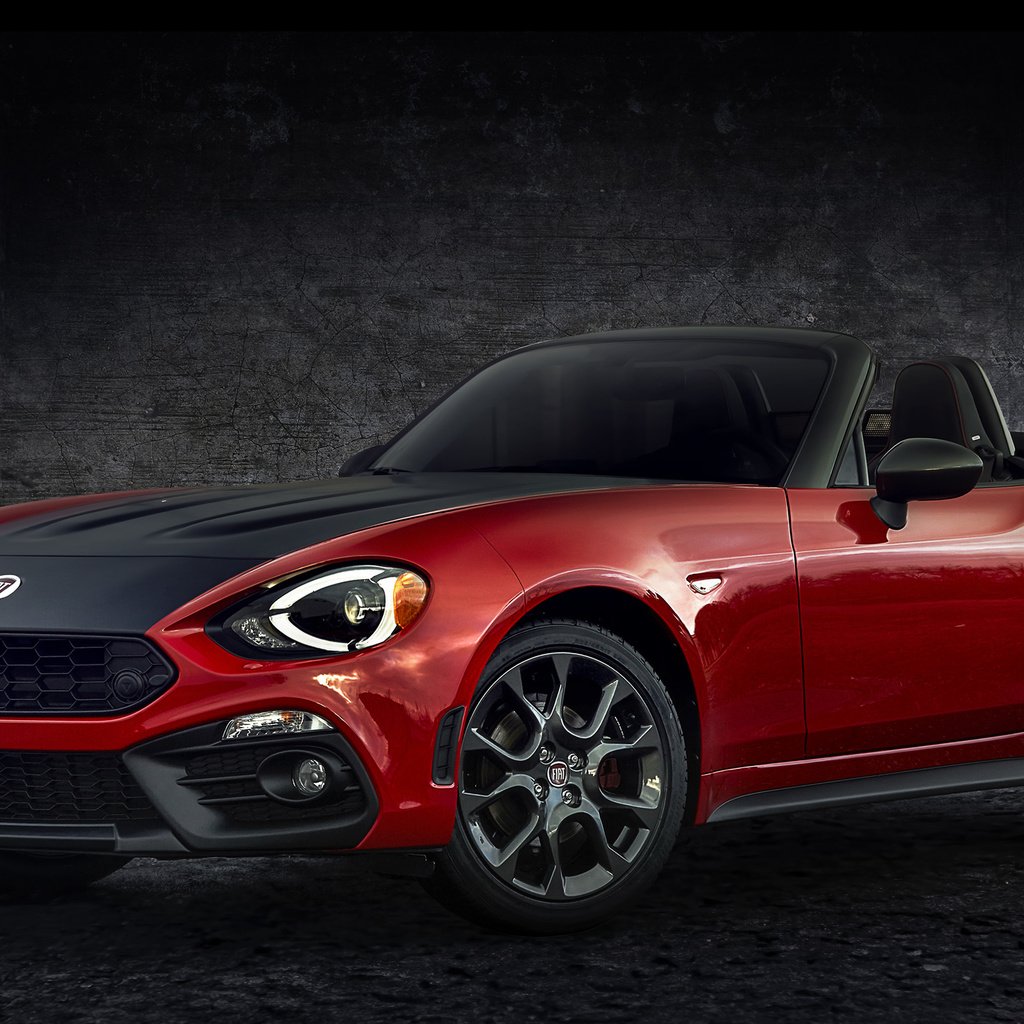 Обои abarth, fiat 124 spider, рошу, rosu разрешение 3000x1634 Загрузить