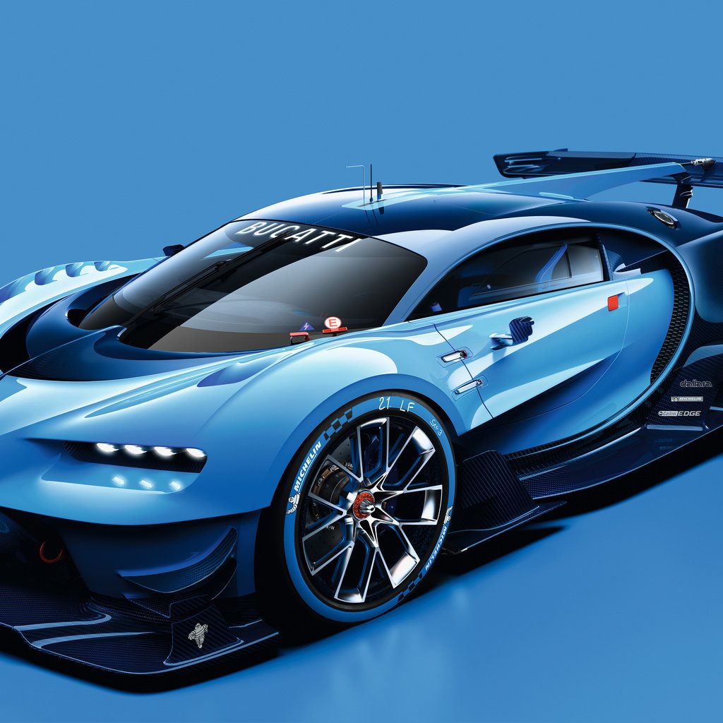 Обои бугатти, vision gran turismo, albastru, bugatti разрешение 4096x2304 Загрузить