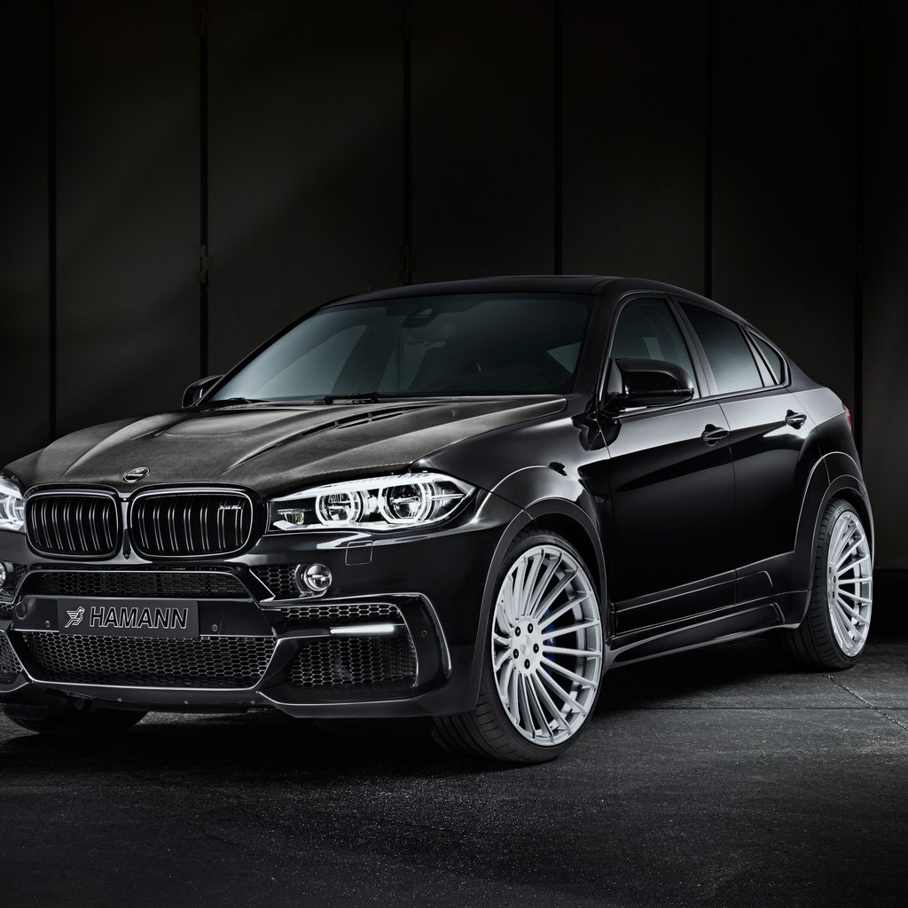 Обои черный, hamann, бмв, x6 m, f86, black, bmw разрешение 4096x2733 Загрузить