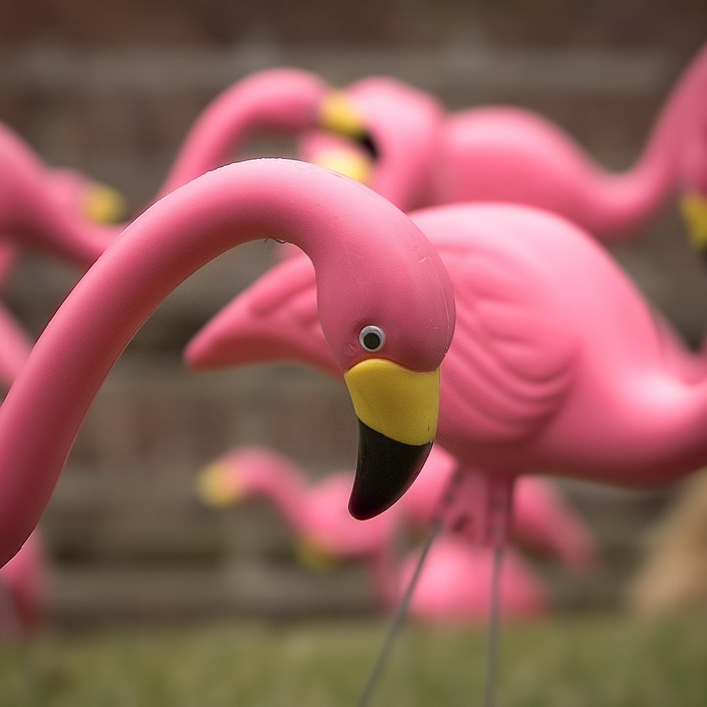 Обои фламинго, игрушки, крупным планом, a flock of pink flamingos, flamingo, toys, closeup разрешение 2048x1460 Загрузить