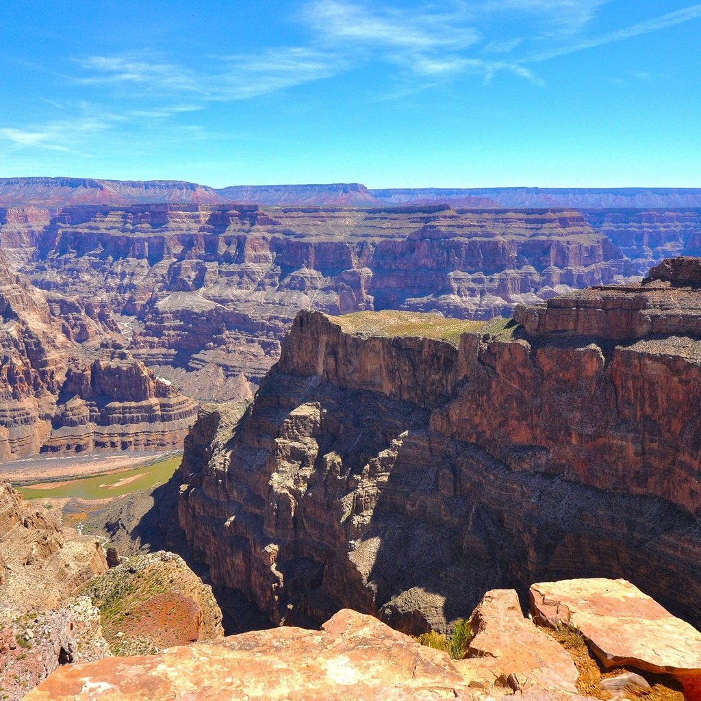 Обои горы, скалы, закат, каньон, сша, ущелье, аризона, grand canyon national park, гранд каньон, the grand canyon, mountains, rocks, sunset, canyon, usa, gorge, az разрешение 2048x1360 Загрузить