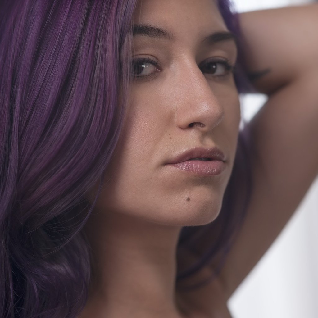 Обои девушка, модель, moon, фиолетовые волосы, girl, model, purple hair разрешение 4256x2832 Загрузить