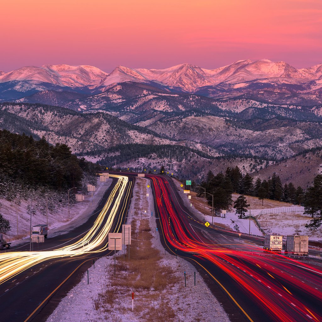 Обои дорога, горы, пейзаж, колорадо, эвергрин, road, mountains, landscape, colorado, evergreen разрешение 1920x1200 Загрузить