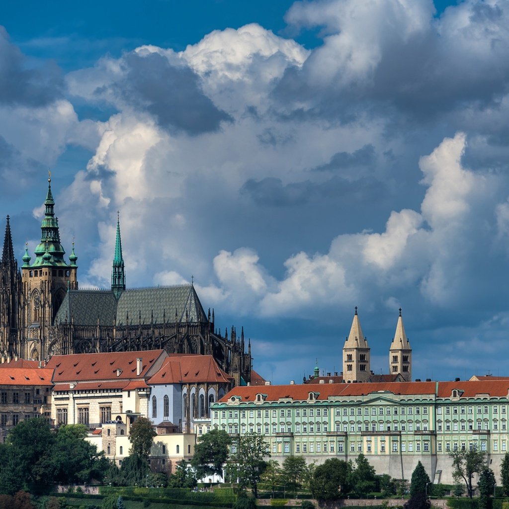 Обои прага, чехия, собор святого вита, пражский град, prague, czech republic, st. vitus cathedral, prague castle разрешение 1920x1220 Загрузить