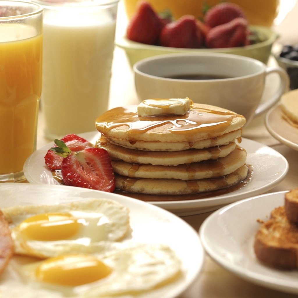 Обои клубника, кофе, завтрак, блины, сок, яичница, strawberry, coffee, breakfast, pancakes, juice, scrambled eggs разрешение 1920x1279 Загрузить