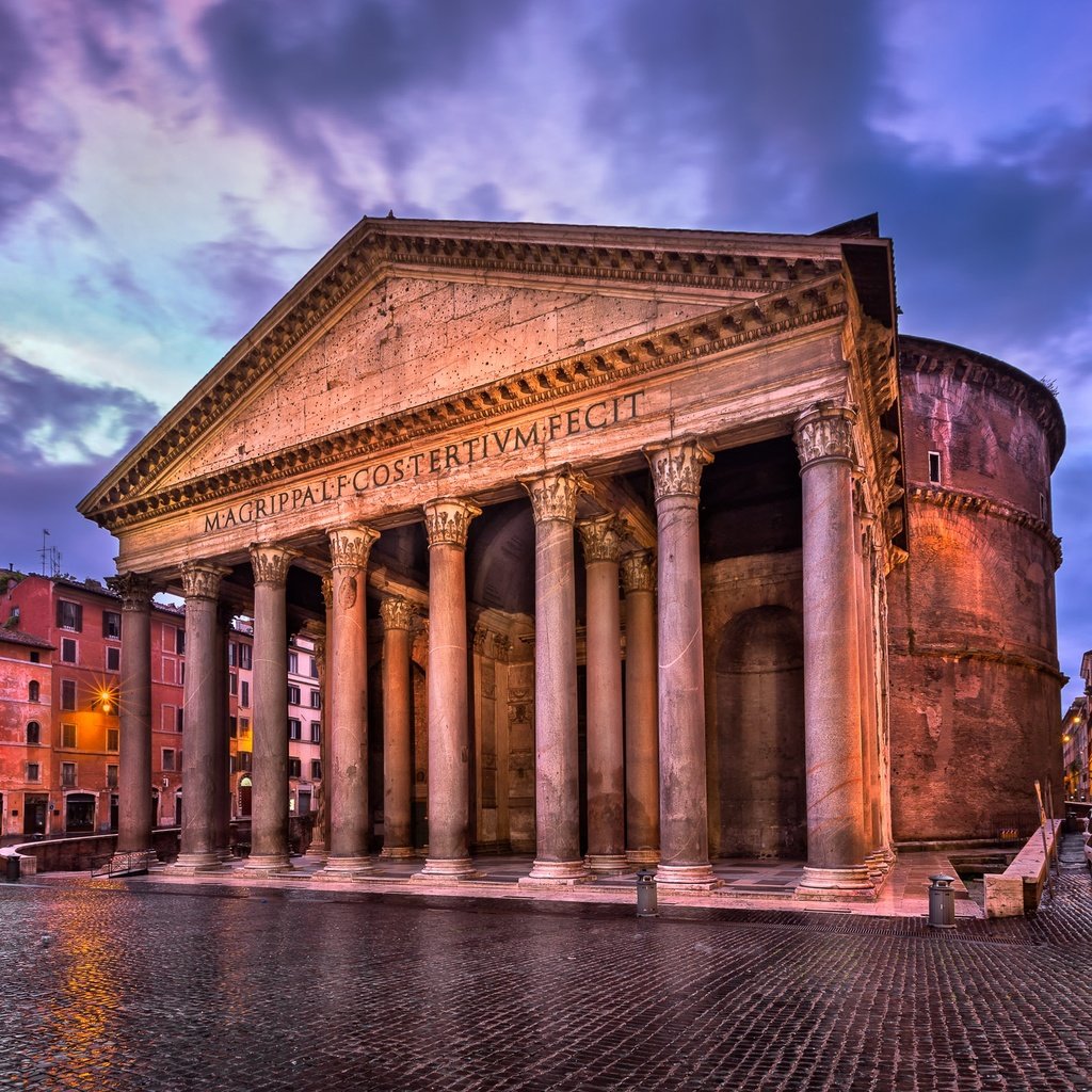 Обои италия, здание, колонны, рим, italy, the building, columns, rome разрешение 2048x1638 Загрузить