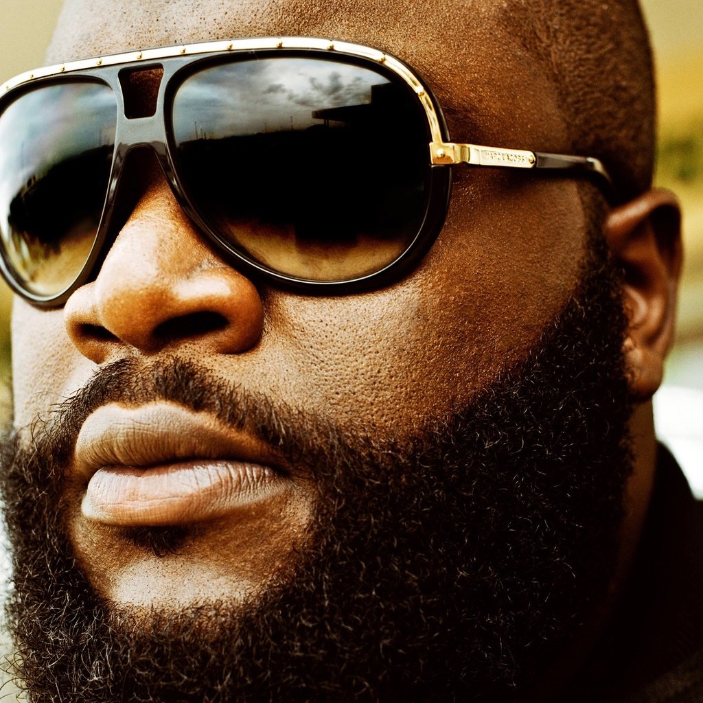 Обои очки, борода, рик росс, рэппер, glasses, beard, rick ross, rapper разрешение 2880x1800 Загрузить