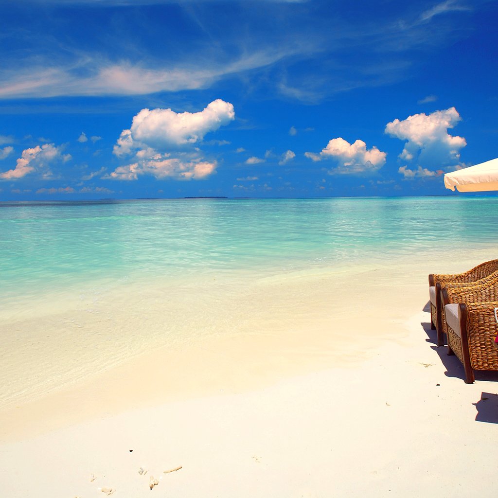 Обои море, пляж, отдых, остров, тропики, мальдивы, sea, beach, stay, island, tropics, the maldives разрешение 3840x2160 Загрузить