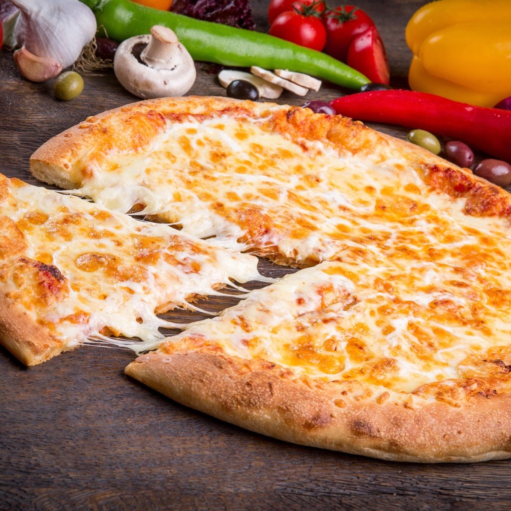 Обои грибы, сыр, овощи, пицца, mushrooms, cheese, vegetables, pizza разрешение 3000x2000 Загрузить