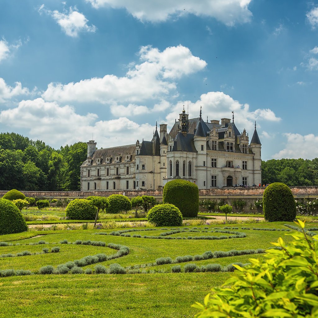 Обои парк, замок, архитектура, франция, chateau de chenonceau, луара, park, castle, architecture, france, loire разрешение 1920x1200 Загрузить